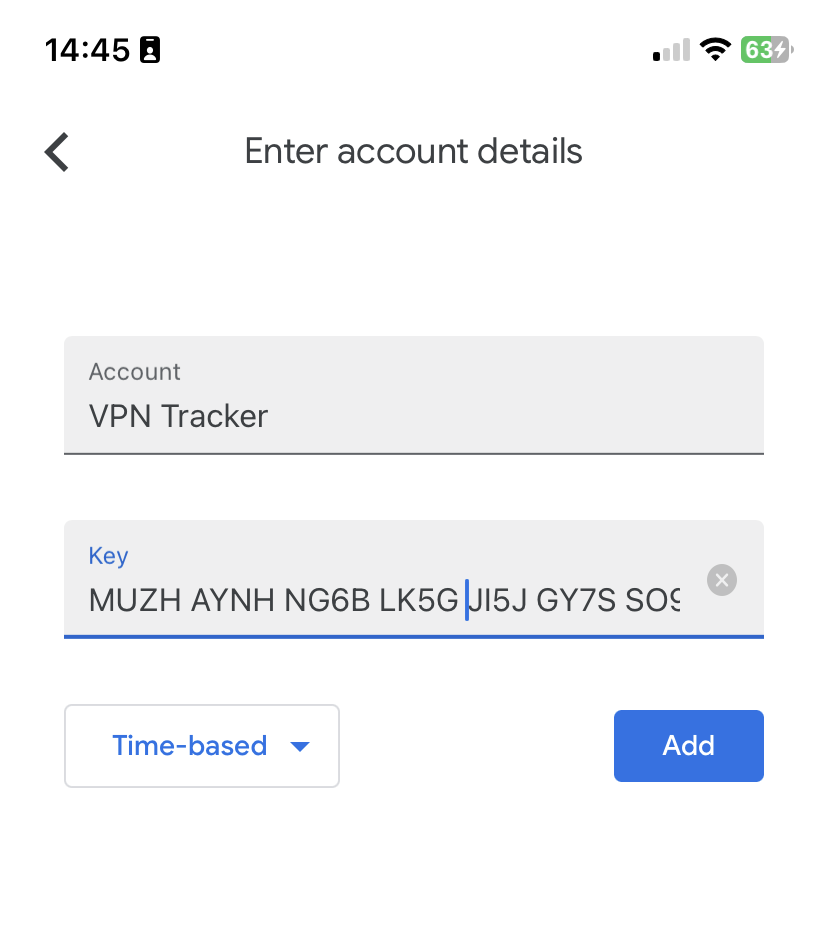 Using Google Authenticator with VPN Tracker for VPN two factor authentication