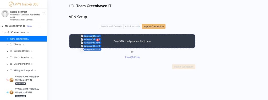 Importing WireGuard configuration files into VPN Tracker as a macOS Server VPN replacement