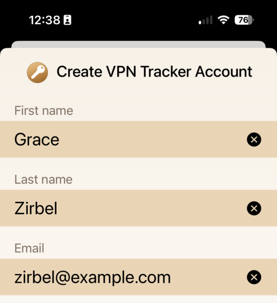 VPN Tracker für iPhone und iPad Kontoerstellung für L2TP VPN Zugriff unter iOS